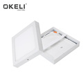 OKELI Commercial Slim Surface Mounted 6W 12W 18W 24W Square Panel LED Light